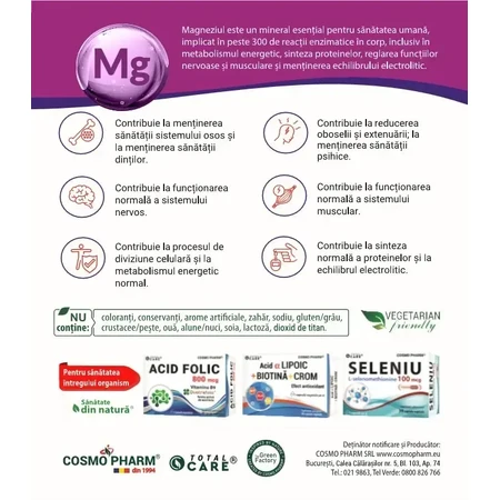 Bisglycinate de magnésium, Cosmopharm