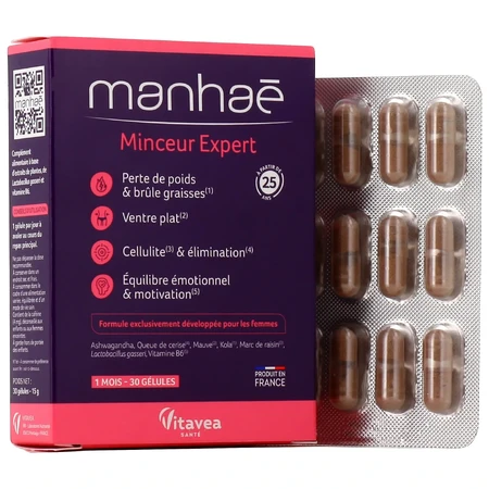 Minceur Expert, 30 cápsulas vegetales, Manhae