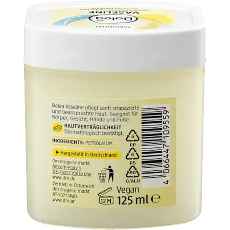 Wazelina Balea, 125 ml: ceny i cechy