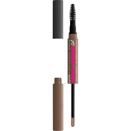 Nyx Professional MakeUp Zero To Brow gel sprâncene Ash Brown, 2,3 g