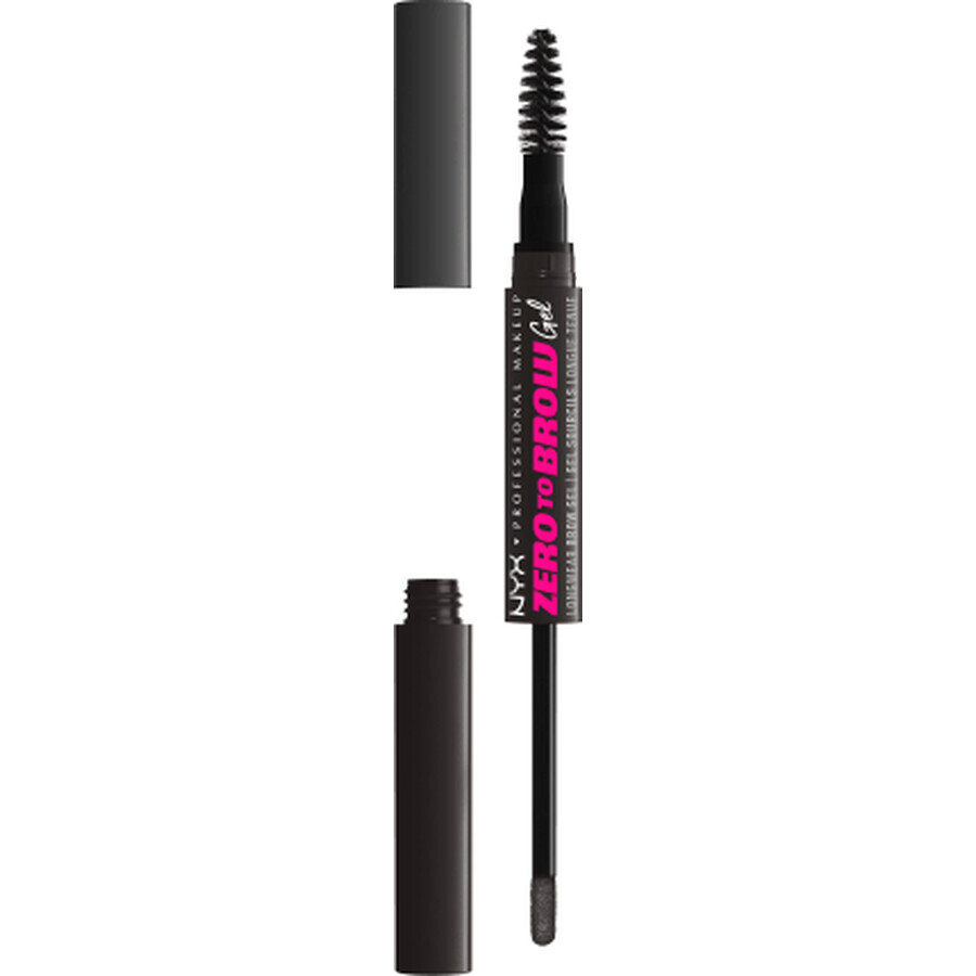 Nyx Professional MakeUp Zero To Brow gel sprâncene Black, 2,3 g