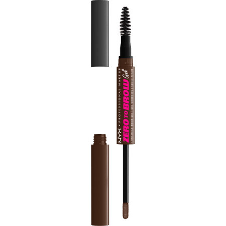 Nyx Professional MakeUp Zero To Brow gel sprâncene Espresso, 2,3 g