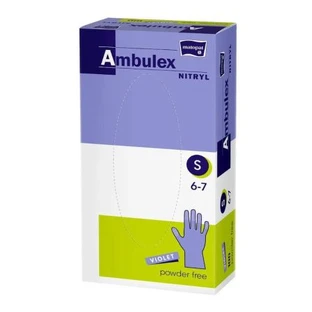 Puderfreie Nitril-Untersuchungshandschuhe, Größe S, 100 Stück, Ambulex