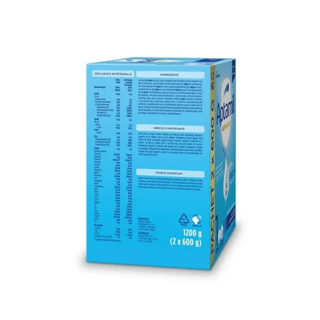 Lapte praf de început Aptamil Nutri-Biotik 1, 0-6 luni, 2 x 600 g, Nutricia