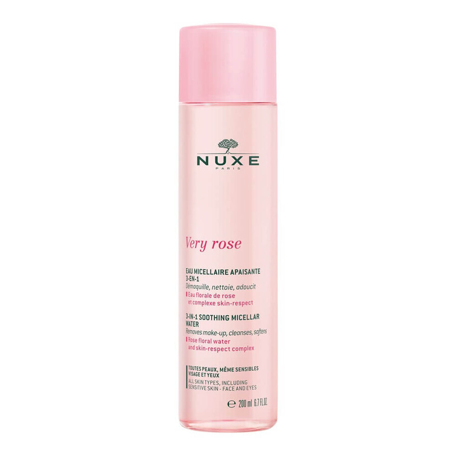 Very Rose Soothing Micellar Water für alle Hauttypen, 200 ml, Nuxe
