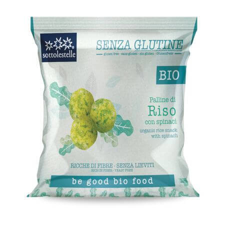 Glutenfreie Bio-Reis-Spinat-Bällchen, 60 g, Sottolestelle