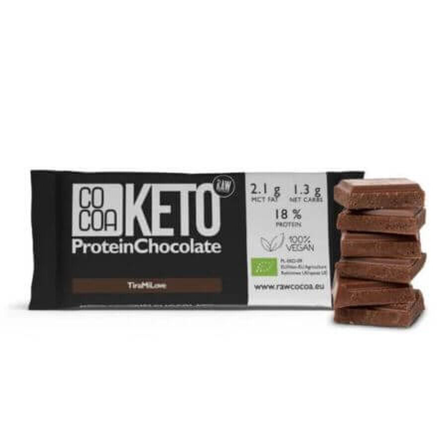 Bio-Schokolade mit Tiramisu-Geschmack Keto, 40 g, Kakao