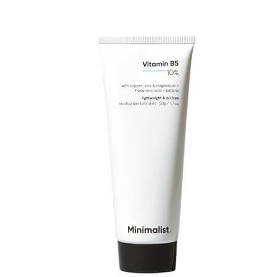 Moisturizing face cream with 10% Vitamin B5, 50 g, Minimalist