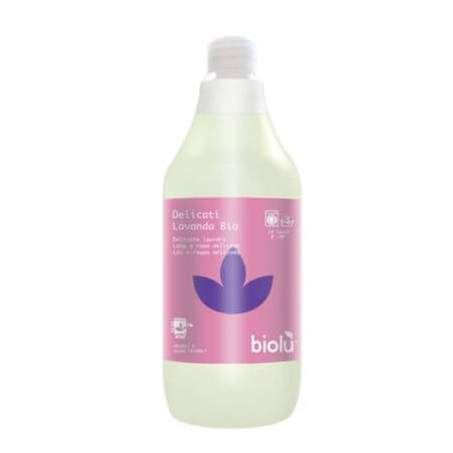 Bio-Flüssigwaschmittel für Feinwäsche, Lavendel, 1000 ml, Biolu