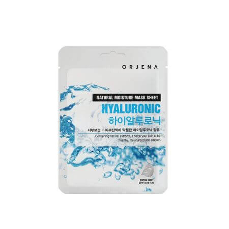 Natürliche Hyaluronsäure Natürliche Feuchtigkeitsblattmaske, 23 ml, Orjena