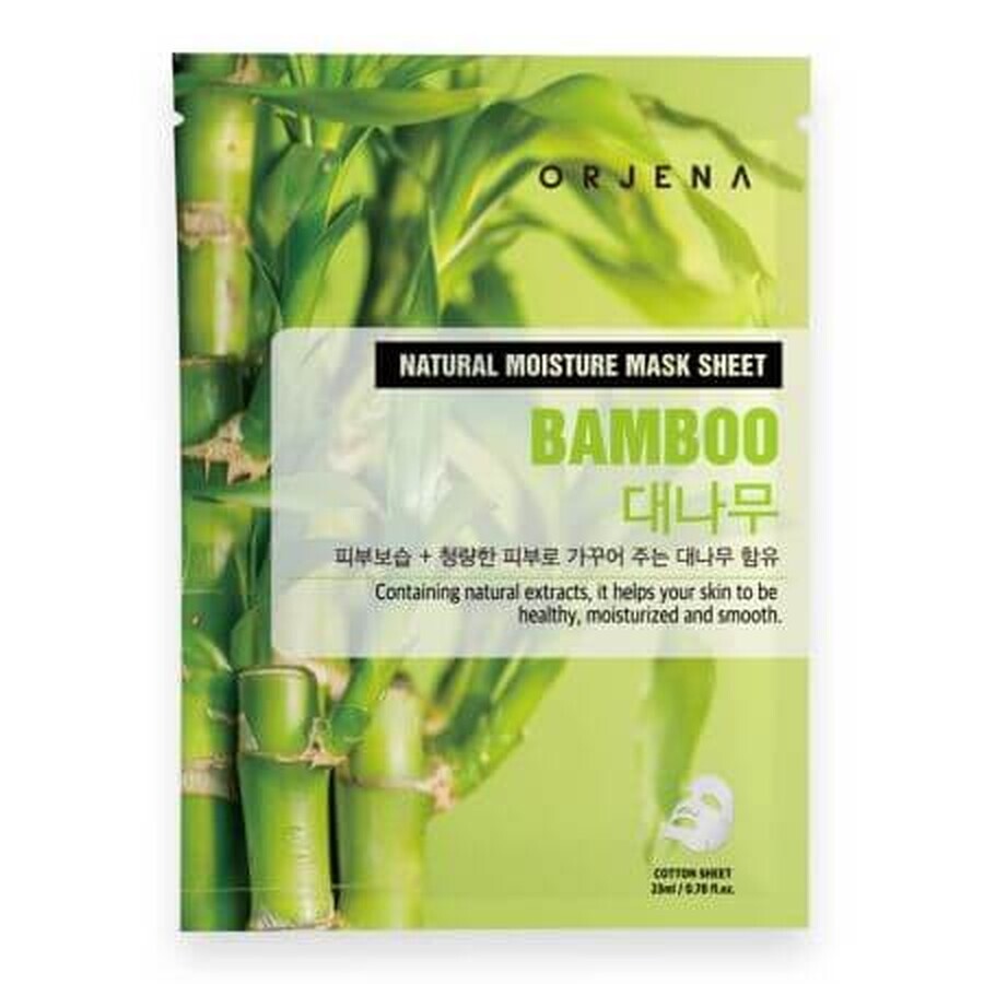 Natürliche Feuchtigkeitsmaske Blatt mit Bambus, 23 ml, Orjena