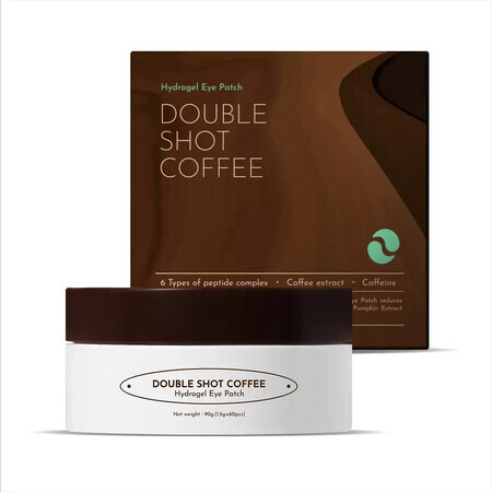 Double Shot Coffee koffeinhaltige Augenpflaster, 60 Stück, Orjena