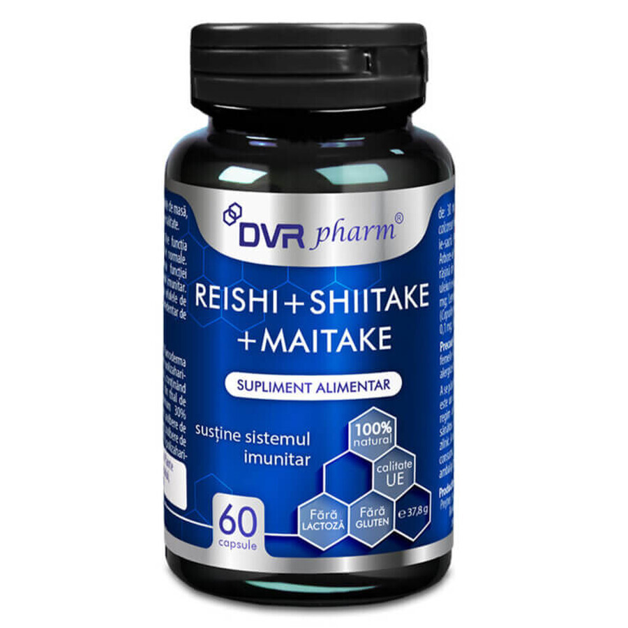 Reishi + Shiitake + Maitake, 60 capsules, DVR Pharm