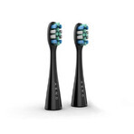 Smart electric toothbrush spares, Black, 2 pieces, Aeno