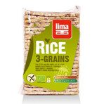 Expandierter Reis rund mit 3 Körnern Bio, 130 g, Lima