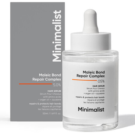 Reparaturserum für geschädigtes Haar Maleic Bond Repair Complex 0,5%, 50 ml, Minimalist