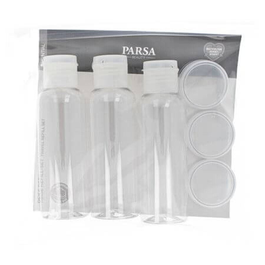 Set recipiente pentru calatorie Beauty, 6 bucati, Parsa