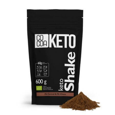 Bio-Karamell-Schokoladen-Keto-Shake, 600 g, Kakao