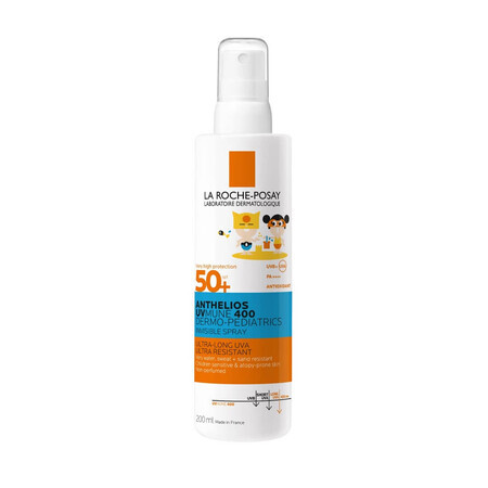 Anthelios Dermo-Pediatrics Invisible Sunscreen Spray SPF50+ für Gesicht und Körper von Kindern, 200 ml, La Roche-Posay
