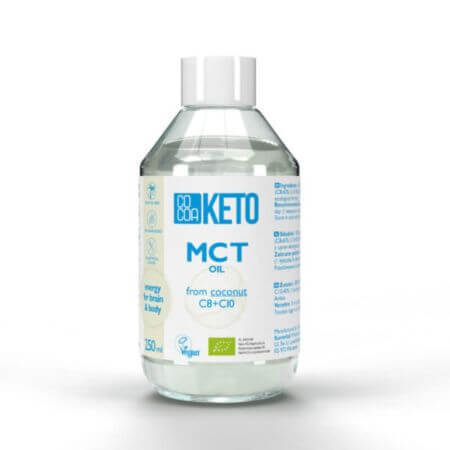 Kokosnussöl Bio MCT Keto, 250 ml, Kakao