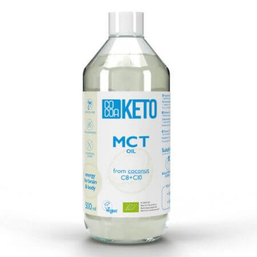 Kokosnussöl Bio MCT Keto, 500 ml, Kakao
