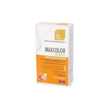 Pflanzliches Haarfärbemittel, Farbton 10 Hellblond, 140 ml, MaxColor
