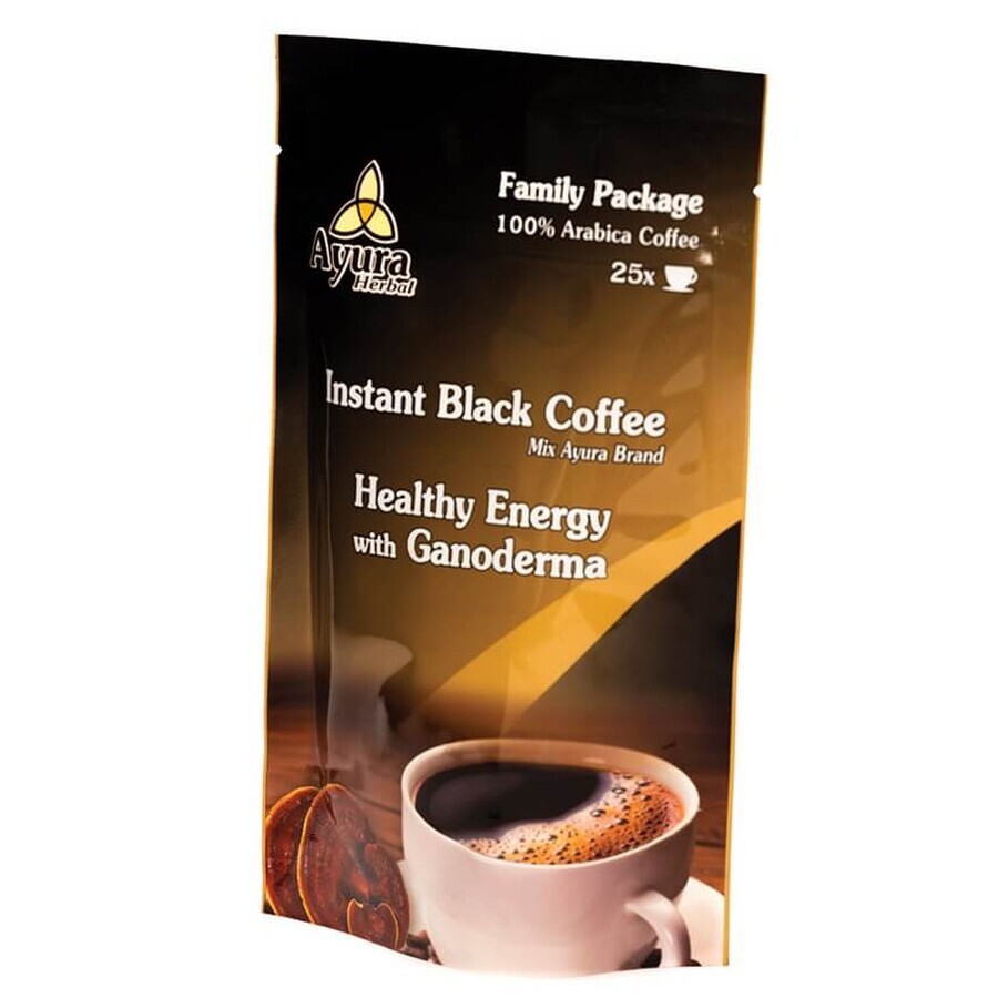 Black coffee with ganoderma Instant Coffee Mix Family, 100 g, Ayura Herbal