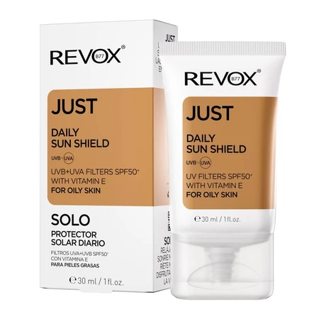 Daily Sun Shield Just SPF 50+ Sun Protection Cream for Oily Skin, 30 ml, Revox