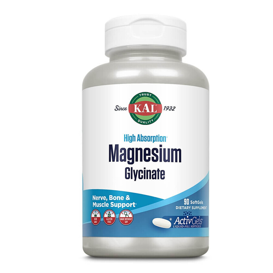 Magnesium Glycinat ActivGels, 90 Weichkapseln, Secom