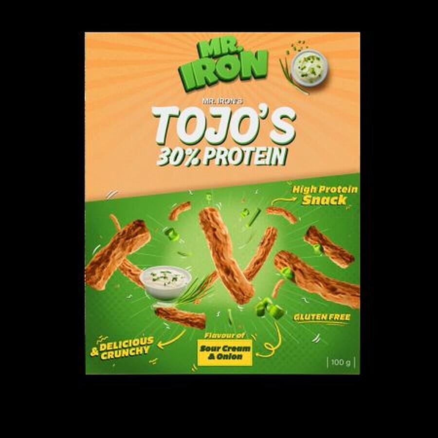 Protein puffs with cream and onion Tojos, 100 g, Mister Iron