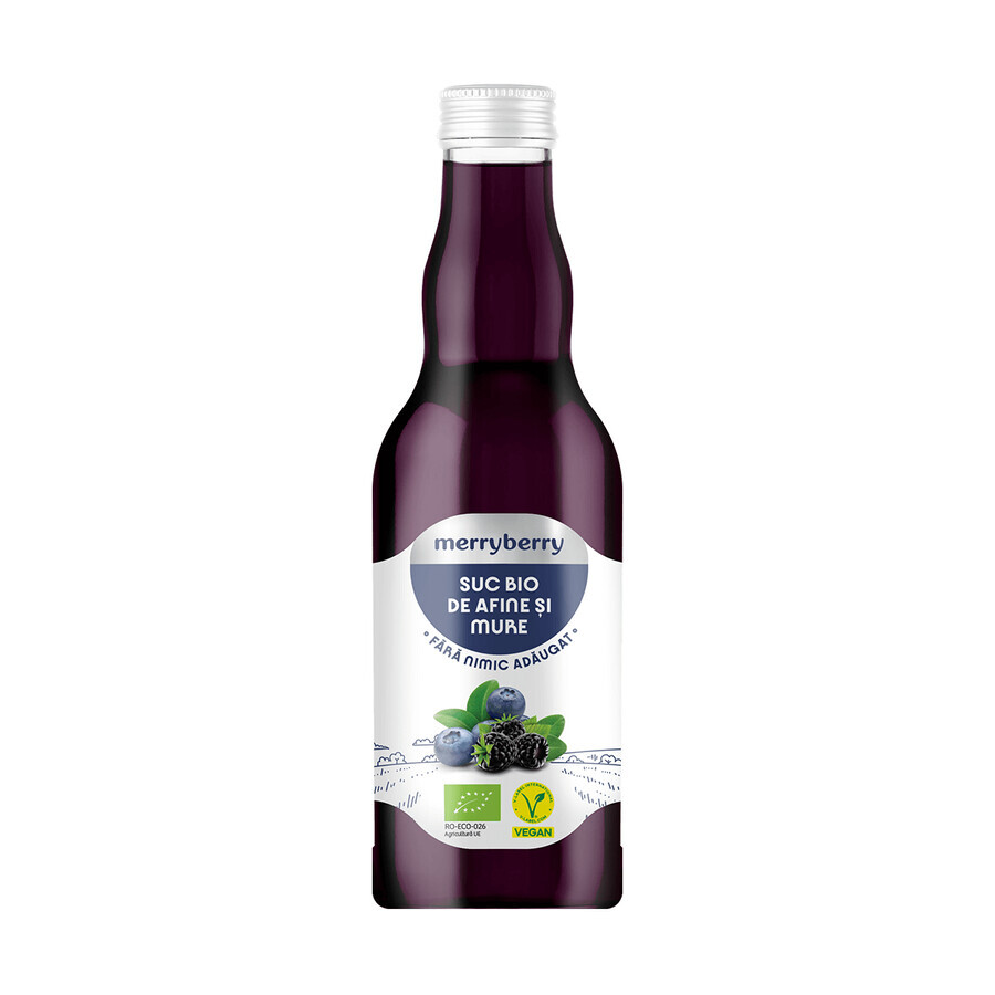 Bio-Cranberry- und Brombeersaft, 200 ml, MerryBerry