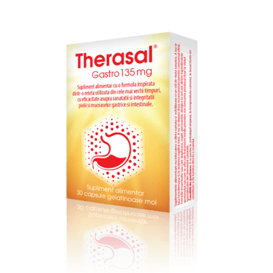 Nahrungsergänzungsmittel für die Gesundheit der Haut und der Magenschleimhaut Therasal Gastro 135 mg, 30 Kapseln, Vedra