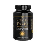 Vitamina D3 4000 UI si K2 100 mcg Liposomale, 30 capsule vegetale, Vio Nutri Lab