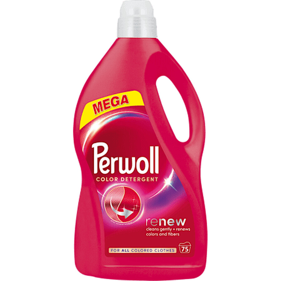 Perwoll Renew Color Flüssigwaschmittel 75 Wäschen, 3,75 l