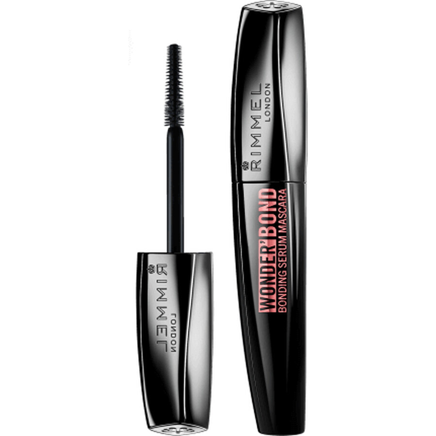 Rimmel London Wonder Bong Serum Mascara 001 Nero, 1 pezzo