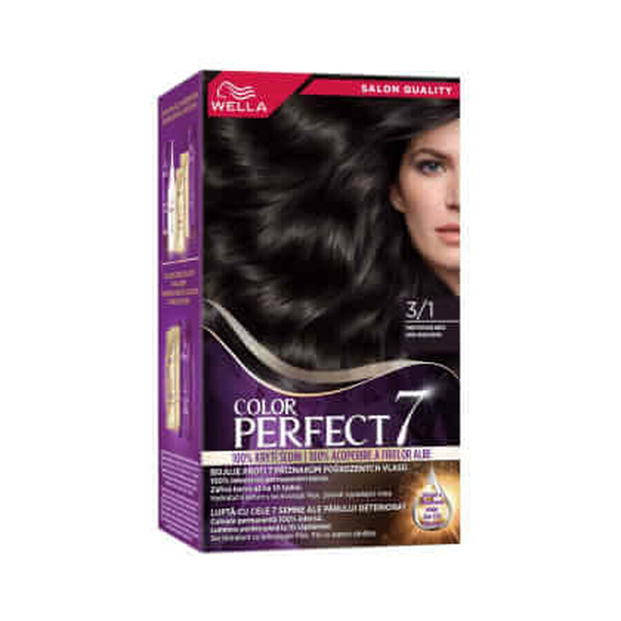 Wella Color Perfect Dauerhafte Haarfarbe 3/1 dunkelgrau-braun, 1 Stück