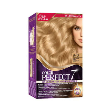 Wella Colour Perfect Dauerhafte Haarfarbe 9/0 Sehr helles Blond 9/0, 1 St.
