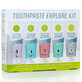 Explore Kit Whitening-Zahnpasta-Set, multifunktional, 5 Geschmacksrichtungen, Beconfident, 125 ml (5 x 25)