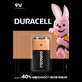 9V-Alkalibatterie, 1 St&#252;ck, Duracell