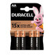 AA 15X Extra Life Batterien, 4 St&#252;ck, Duracell