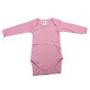 Langarm-Body aus Baumwolle, 12-18 Monate, Rosa, Baltic Bebe