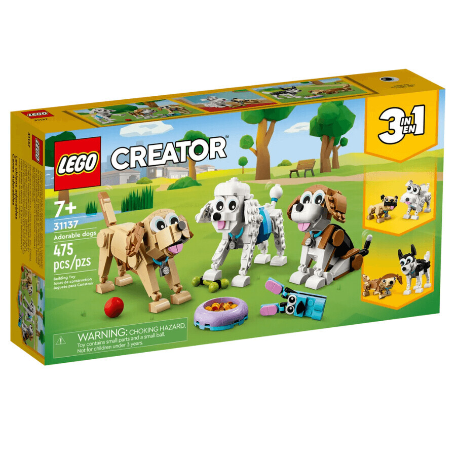 Caini adorabili Lego Creator, 7 ani+, 31137, Lego
