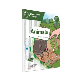 Carte cu autocolante Animale, Raspundel Istetel