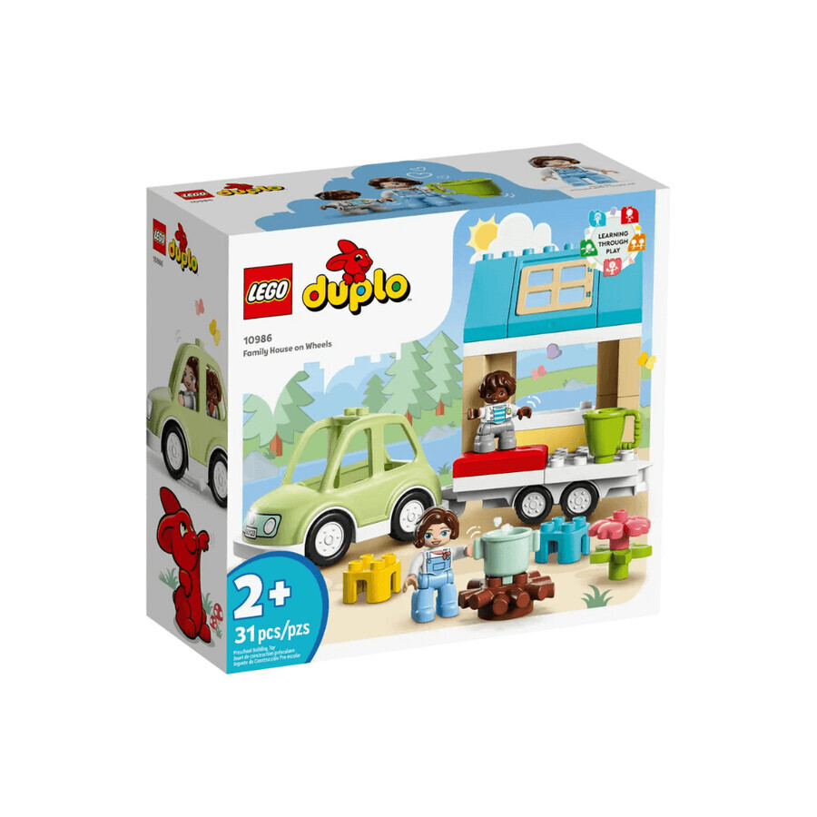Lego Duplo Familienhaus auf Rädern, 2 Jahre+, 10986, Lego