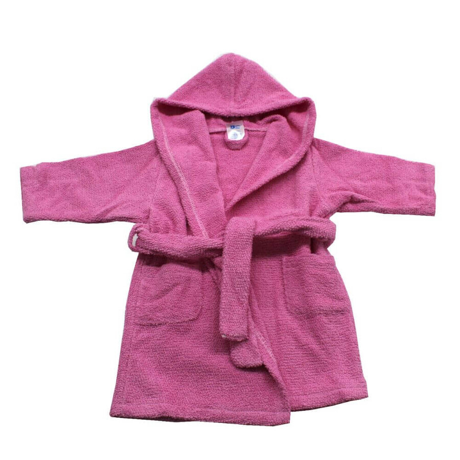 Bademantel mit Kapuze, 9 - 12 Monate, Pink, Baltic Bebe