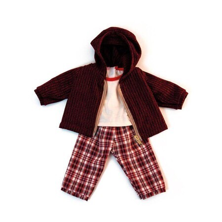 Kaltwetterkleidung für Jungen Puppe 38 cm, Braun, Miniland
