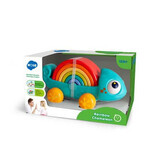 Rainbow Chameleon pull and build toy, + 18 months, Hola