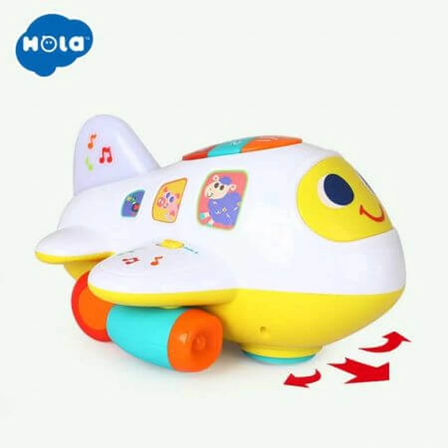 Juguete interactivo, Avión con sonidos y luces, 12 meses+, Hola