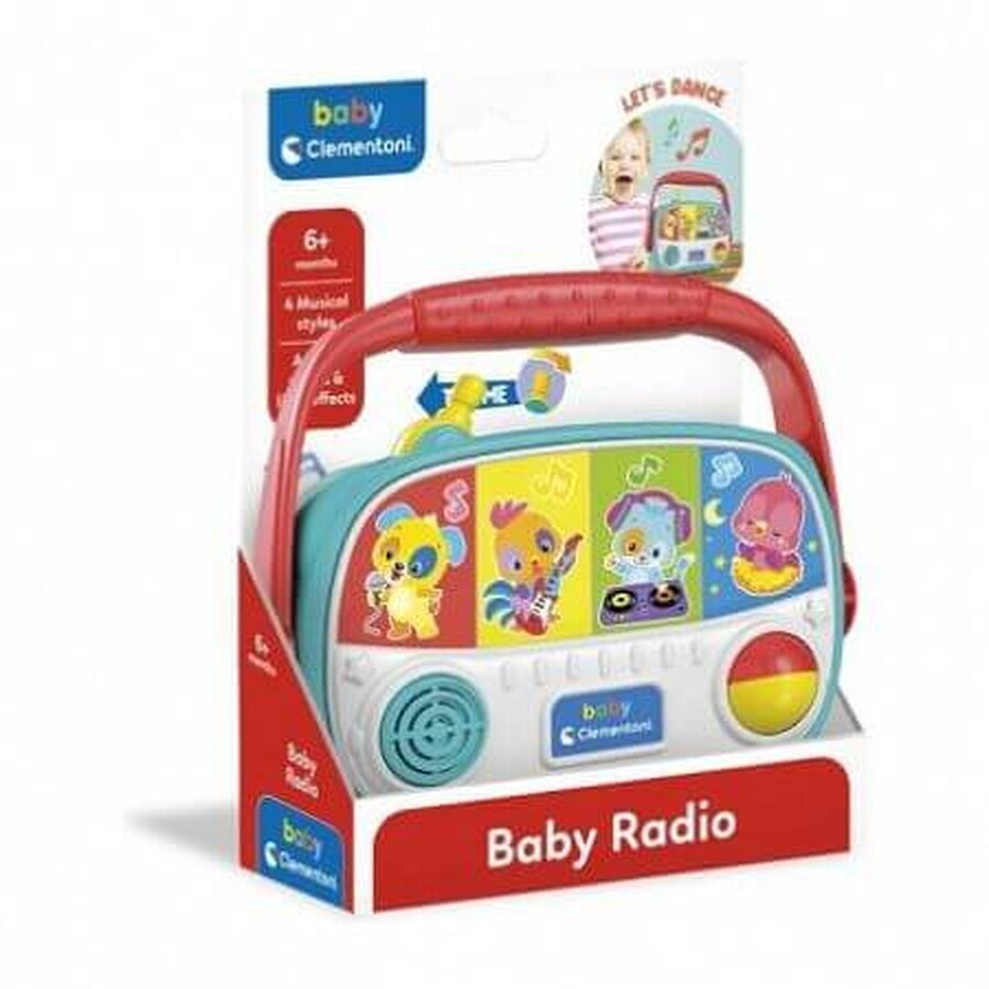 Interaktives Radio-Spielzeug, +6 Monate, Clementoni