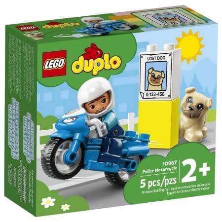 Motocicleta de politie Lego Duplo, +2 ani, 10967, Lego